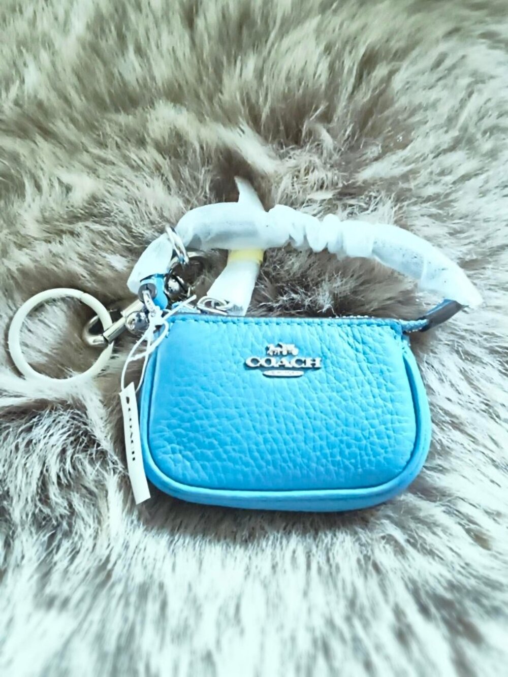 NWT, COACH, Mini Nolita Bag Charm,   Blue